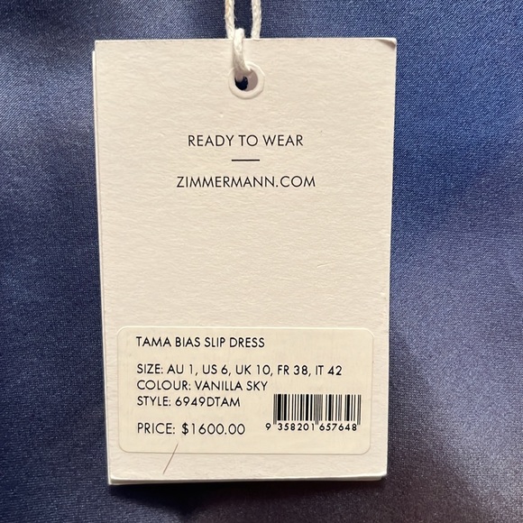 ZIMMERMAN Tama printed floor length gown, vanilla sky, size 1 (US 6) - Picture 7 of 9